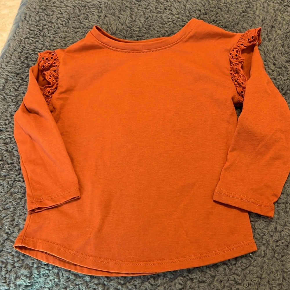 Cat & Jack Rust Color long sleeves size 2T